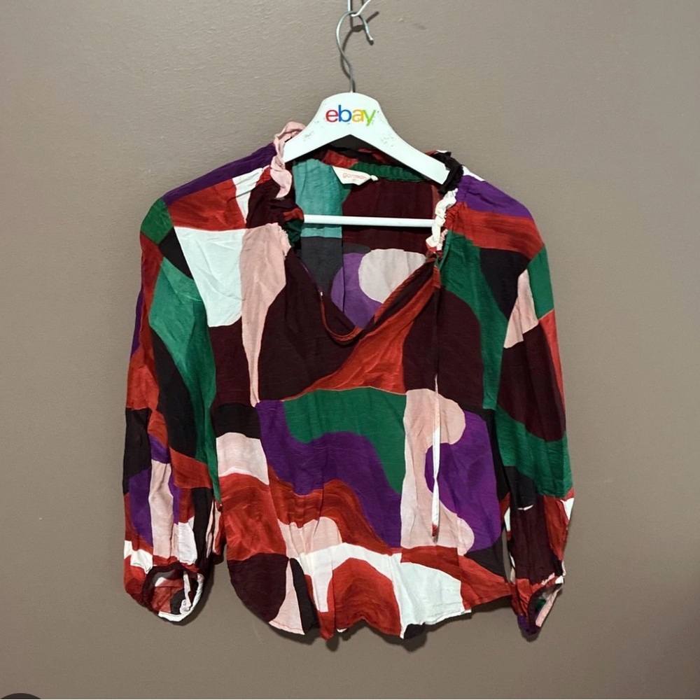 Gorman painted blocks blouse
